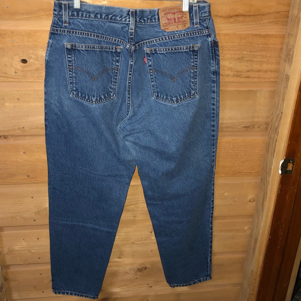Vintage 550 Levi’s medium wash tapered leg relaxed fit 16 Mis M 100% Cotton